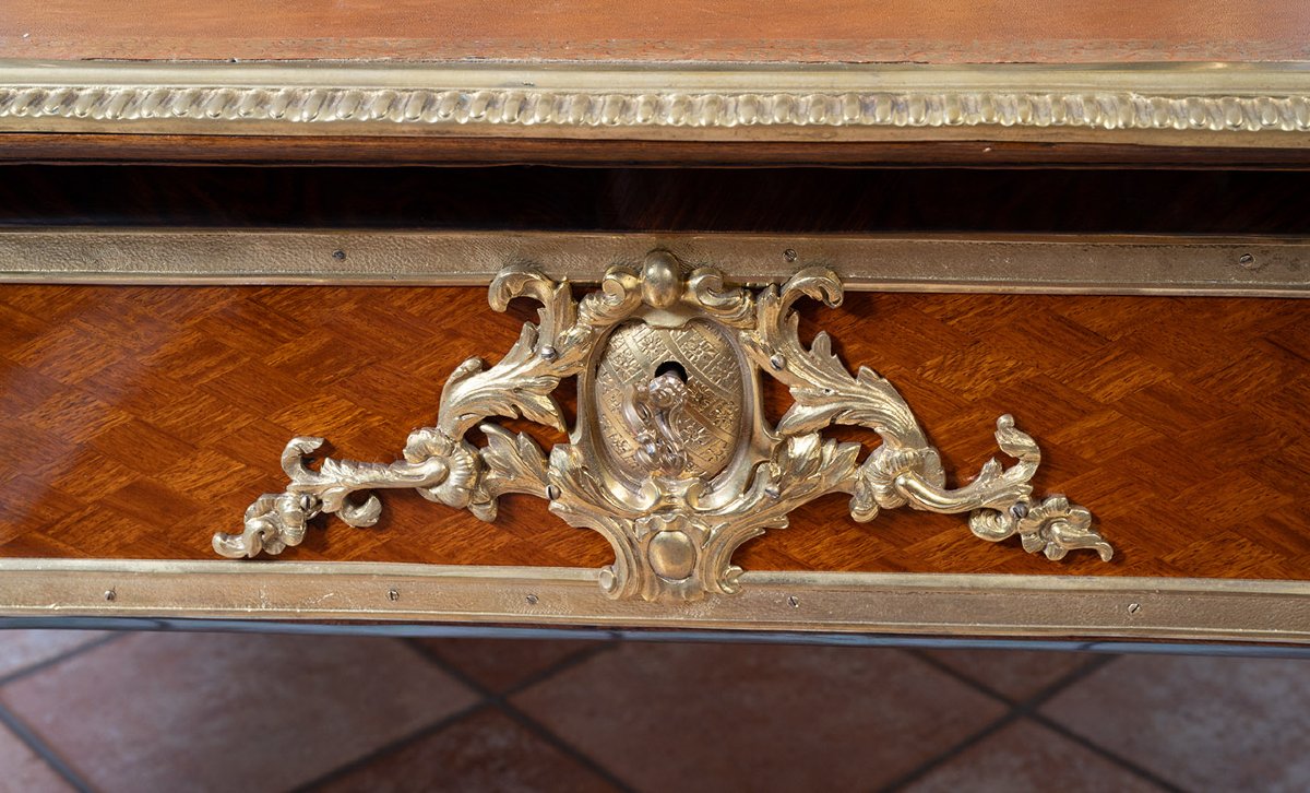 Scrivania antica Napoleone III Francese 19secolo-photo-2