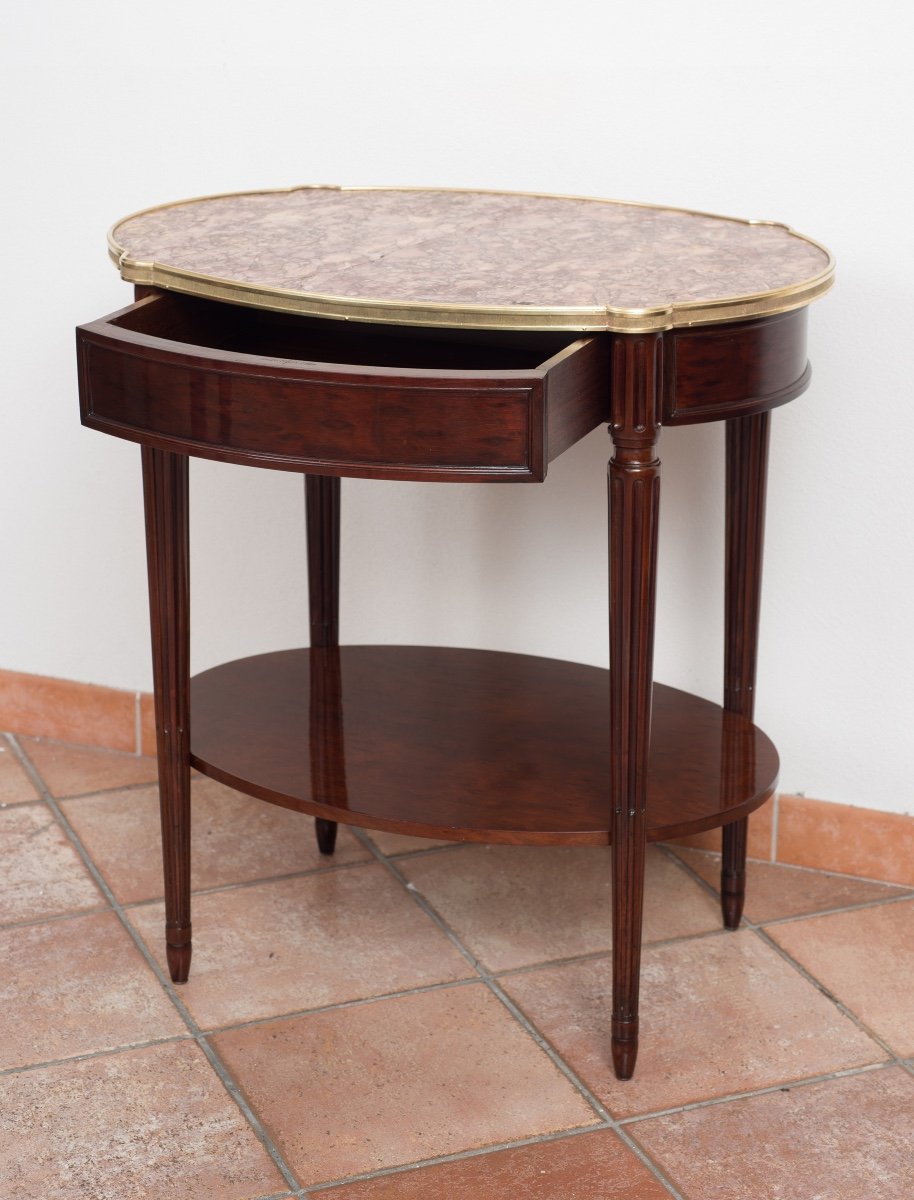 Petite Table Ancienne Français Napoléon III XIX Siècle-photo-4