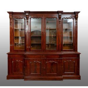 Libreria antica Vittoriana quattro ante 19secolo