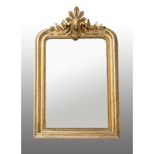 Specchiera antica in legno dorato 19secolo