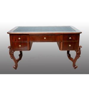 Scrivania antica Luigi Filippo Napoletana 19secolo.