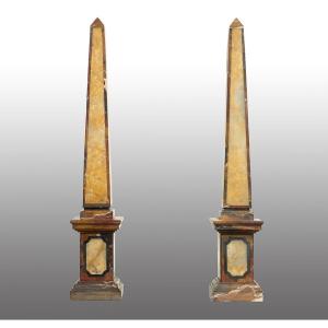 Coppia di obelischi antichi i 19secolo