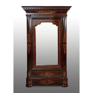 Armadio Smith Napoletano in piuma di mogano 19secolo