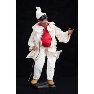 Neapolitan Sculpture Depicting Pulcinella From The 1980s