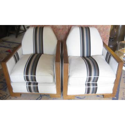 Art Deco Armchairs (pair)