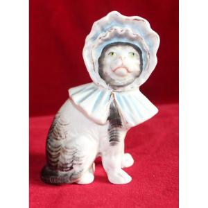 Personified Animal 19th Century (porcelain Cat)