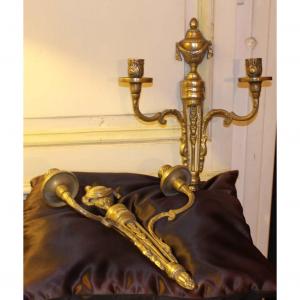 19th Louis XVI Style Wall Sconces