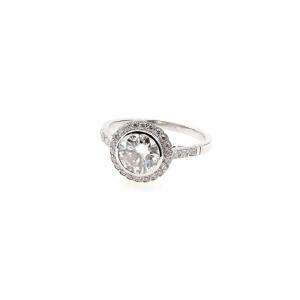 Vintage Entourage Diamond Ring In Platinum