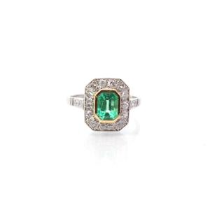 Emerald Ring Diamonds In Platinum