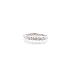 Used Half Wedding Ring Diamonds In White Gold