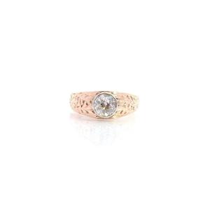 Old Style Gold And Platinum Diamond Bangle Ring