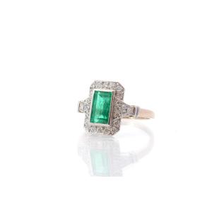 Certified Colombian Emerald Ring