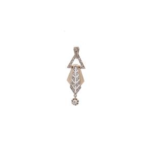Art Deco Diamond Pendant In 18k Gold