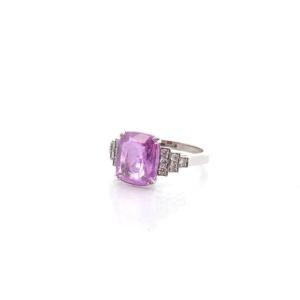 5.08ct Pink Sapphire And Diamond Ring