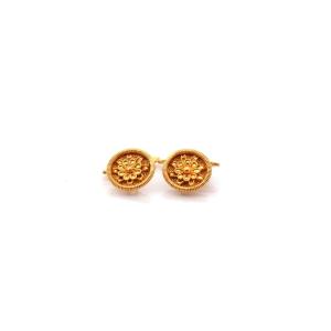 Lalaounis 18k Yellow Gold Cufflinks