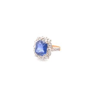 5.43ct Sapphire And Diamond Ring