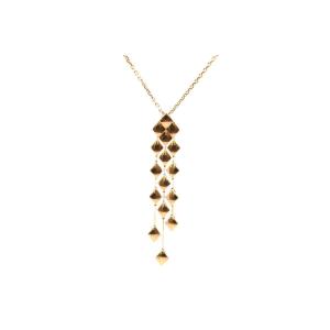 Chanel Signed Necklace In 18k Gold