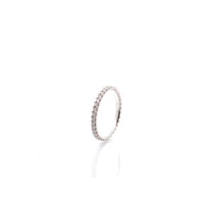 18k Gold Diamond Wedding Band