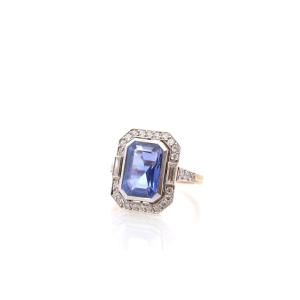 6.45ct Sapphire And Diamond Ring