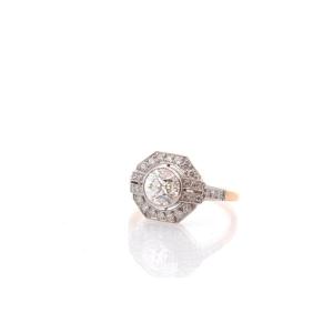 1.24ct Diamond Ring In Gold And Platinum