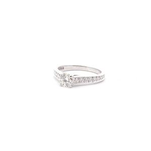 Cartier Diamond Solitaire Ring In Platinum
