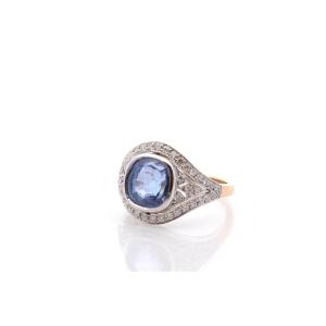 5.65ct Sapphire And Diamond Ring