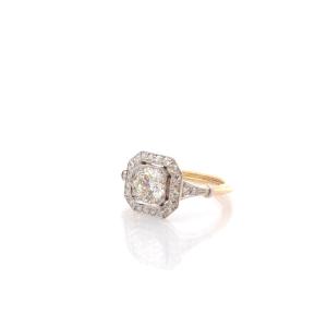 Art Deco Ring 1.09cts K/vs1