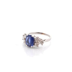 2.04ct Sapphire And Diamond Ring