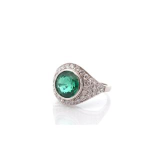 Vintage 3.83ct Emerald Ring