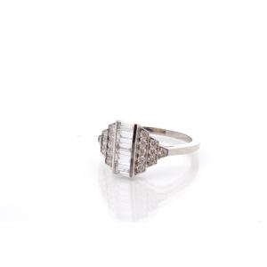 Vintage Platinum Diamond Ring
