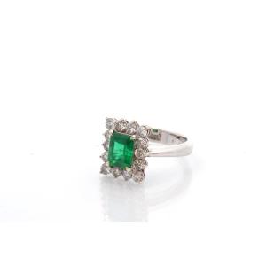 Vintage Emerald And Diamond Ring