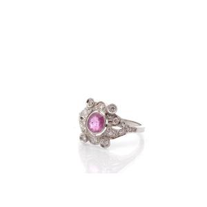 Art Deco Ruby And Diamond Ring