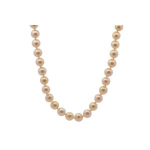 Cultured Pearl Necklace With 18k Gold Clasp