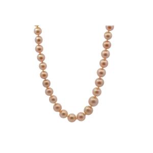 Cultured Pearl And 18k Gold Necklace