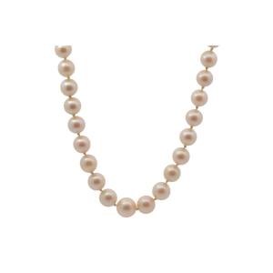 Cultured Pearl And 18k Gold Necklace