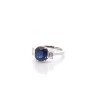 3.96ct Unheated Ceylon Sapphire Ring