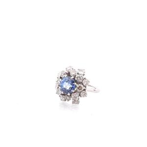 Vintage Unheated Sapphire Ring, 4.03 Carats