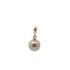 Tahitian Cultured Pearl Pendant In Gold