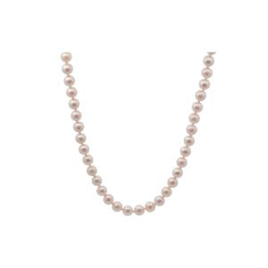 Gold Clasp Necklace With Cultured Pearls