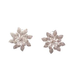 Gold And Diamond Earrings