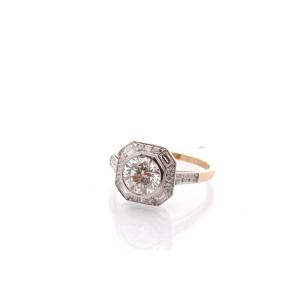 Art Deco Diamond Ring, 1.40 Carats, I/vs1 Clarity
