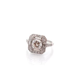 1.13ct I/vvs2 Diamond Ring In Platinum