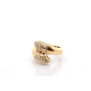 Dior Diamond Ring In Gold