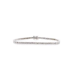 Platinum Diamond Line Bracelet