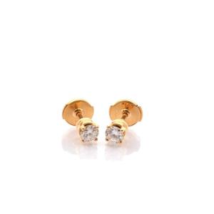 Earrings In 18k Gold And Diamonds