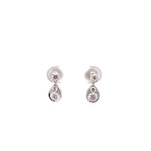 Earrings In 18k Gold And Diamonds