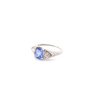 Vintage Sapphire And Diamond Ring
