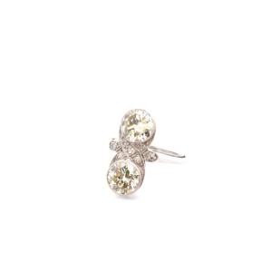 Art Deco Ring With 2.04-carat And 1.93-carat Diamonds