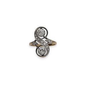 19th Century Diamond Toi Et Moi Ring