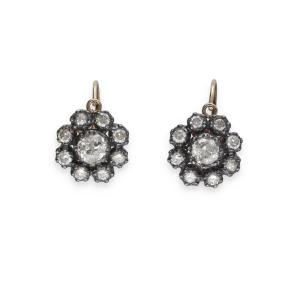 19th Century Diamond Earrings